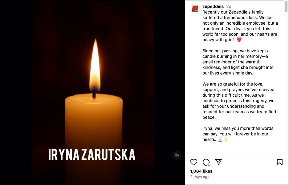 Archived post from Zepeddie's Pizzerria